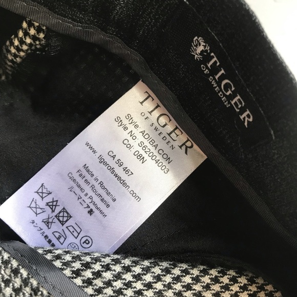 gingham high waisted trousers - Picture 13 of 16